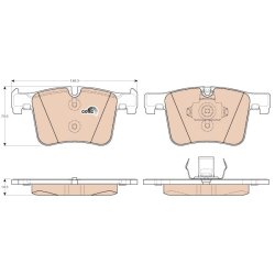 Brake Pad Set TRW GDB1942 OE Ref 34 10 6 859 181