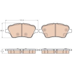 Brake Pad Set TRW GDB1959 OE Ref AY11-2K021-BA