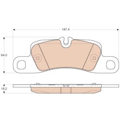 Brake Pad Set TRW GDB1962 OE Ref 958 352 939 70