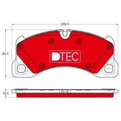 Brake Pad Set TRW GDB1969DTE OE Ref 970 351 948 03
