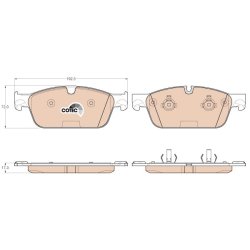 Brake Pad Set TRW GDB1970 OE Ref A 000 420 04 05