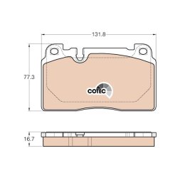 Brake Pad Set TRW GDB1974 OE Ref 8R0 698 151 H