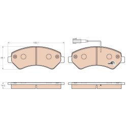 Brake Pad Set TRW GDB1982 OE Ref 16 078 787 80