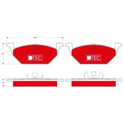Brake Pad Set TRW GDB1984DTE OE Ref 1J0 698 151