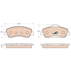 Brake Pad Set TRW GDB1992 OE Ref 16 086 913 80