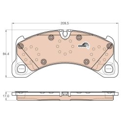 Brake Pad Set TRW GDB2004 OE Ref 95B 698 151 K