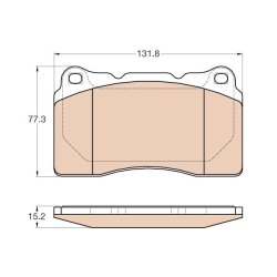 Brake Pad Set TRW GDB2007 OE Ref 3064613