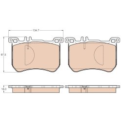 Brake Pad Set TRW GDB2013 OE Ref A 007 420 32 20