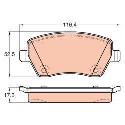 Brake Pad Set TRW GDB2017 OE Ref 415 421 05 10