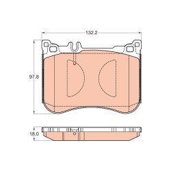 Brake Pad Set TRW GDB2019 OE Ref 008 420 33 20