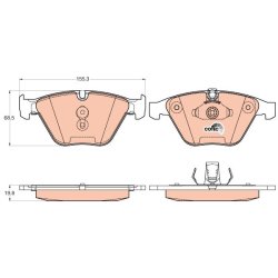 Brake Pad Set TRW GDB2021 OE Ref 6 794 915