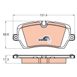 Brake Pad Set TRW GDB2029 OE Ref LR147981