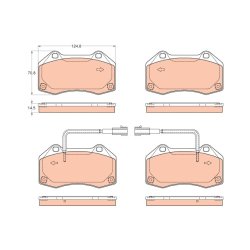 Plaquettes de frein TRW GDB2049 pour ALFA ROMEO 4C OE 77366718