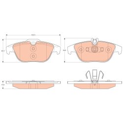 Brake Pad Set TRW GDB2051 OE Ref 007 420 85 20
