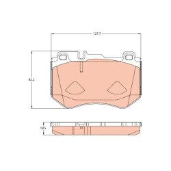 Brake Pad Set TRW GDB2078 OE Ref 008 420 17 20