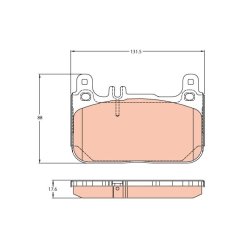 Brake Pad Set TRW GDB2118 OE Ref 007 420 98 20