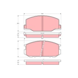 Plaquettes de frein TRW GDB216 pour LOTUS, TOYOTA OE 04491-14141