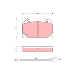 Jeu de plaquettes de frein TRW GDB241 pour TALBOT HORIZON OE 425059