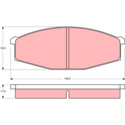 Brake Pad Set TRW GDB251 OE Ref 41060-T7893