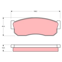 Brake Pad Set TRW GDB288 OE Ref DA060-13A85