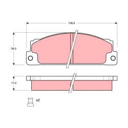 Plaquettes de frein TRW GDB296 pour FIAT, SEAT OE 4434816