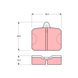 Brake Pad Set TRW GDB300 OE Ref 113 430 282 R