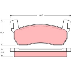 Brake Pad Set TRW GDB303 OE Ref 41060-05B90
