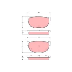 Brake Pad Set TRW GDB306 OE Ref DD060-04S25