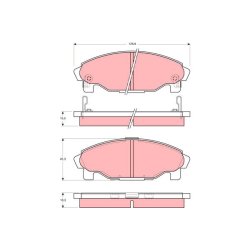 Brake Pad Set TRW GDB3071 OE Ref 449187724