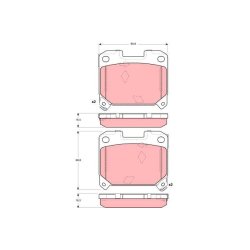 Brake Pad Set TRW GDB3105 OE Ref 04466-20060