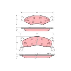 Brake Pad Set TRW GDB3123 OE Ref 0K0Y23323Z