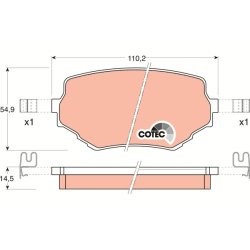 Brake Pad Set TRW GDB3132 OE Ref 55200-65D11