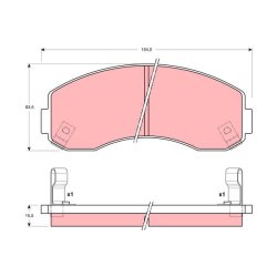 Jeu de plaquettes de frein TRW GDB3145 pour ASIA MOTORS HI-TOPIC OE RB913311261