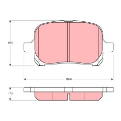 Brake Pad Set TRW GDB3152 OE Ref 04465-48010