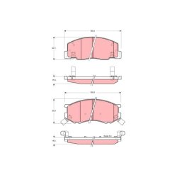Brake Pad Set TRW GDB3157 OE Ref T536