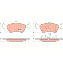 Brake Pad Set TRW GDB3163 OE Ref 04465-05110
