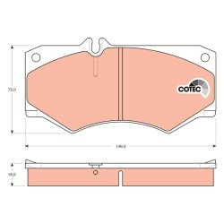 Brake Pad Set TRW GDB317 OE Ref 008 420 40 20