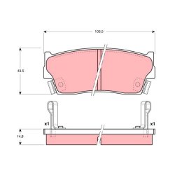 Brake Pad Set TRW GDB3183 OE Ref 55200-63811