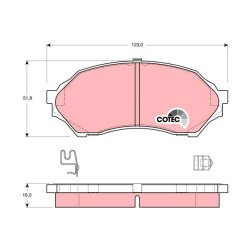 Brake Pad Set TRW GDB3193 OE Ref B2YD3328Z