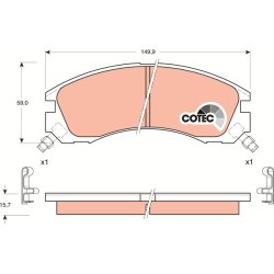 Brake Pad Set TRW GDB3200 OE Ref 4605A501