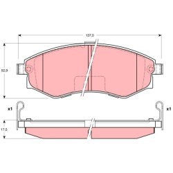 Brake Pad Set TRW GDB3211 OE Ref 4813005000