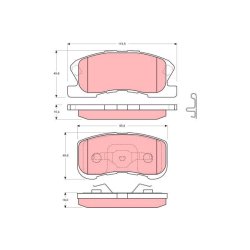 Brake Pad Set TRW GDB3220 OE Ref 04491-97210-000