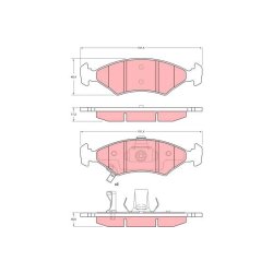 Brake Pad Set TRW GDB3224 OE Ref 0K2Y3-3323Z
