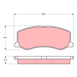 Brake Pad Set TRW GDB3237 OE Ref 55200-62852