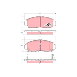 Brake Pad Set TRW GDB3240 OE Ref 45022-SOK-A01