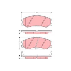 Brake Pad Set TRW GDB3257 OE Ref 0K52Y-3323Z
