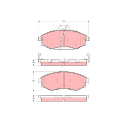 Brake Pad Set TRW GDB3259 OE Ref 58101-M2A04