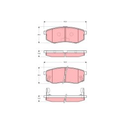 Brake Pad Set TRW GDB3260 OE Ref 58302-M2A10