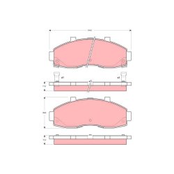Plaquettes de frein TRW GDB3263 pour KIA BESTA, PREGIO OE 0K72A3328Z