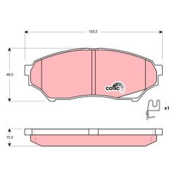 Brake Pad Set TRW GDB3270 OE Ref MN102615